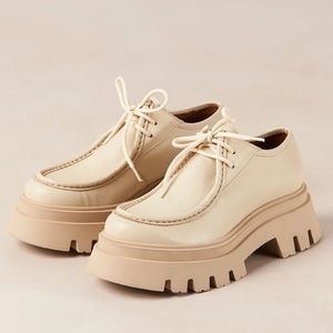 ALOHAS Tycoon - White Leather Loafers